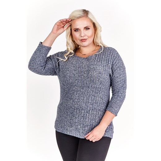 Bluzka FBZ882A JEANS ze sklepu fokus.pl w kategorii Swetry damskie - zdjęcie 185629063