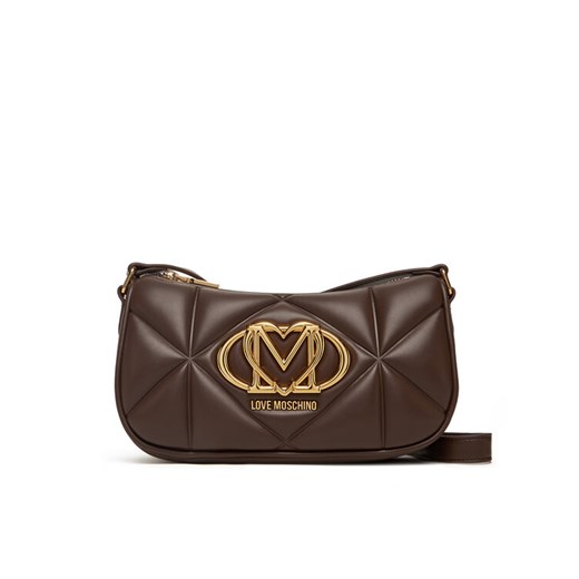 Torebka LOVE MOSCHINO JC4083PP0NLC0313 Brązowy ze sklepu eobuwie.pl w kategorii Kopertówki - zdjęcie 185630323