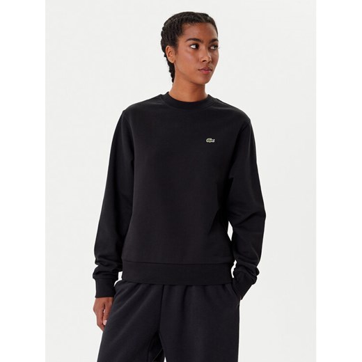 Lacoste Bluza SF5270 Czarny Regular Fit ze sklepu MODIVO w kategorii Bluzy damskie - zdjęcie 185630860