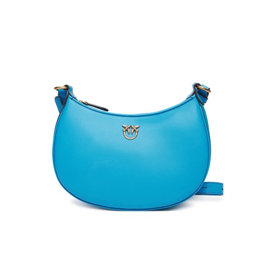 Torebka PINKO Half Moon Mini Fl Al 25-26 PLTT 102790 A0F1 Niebieski ze sklepu eobuwie.pl w kategorii Listonoszki - zdjęcie 185631734