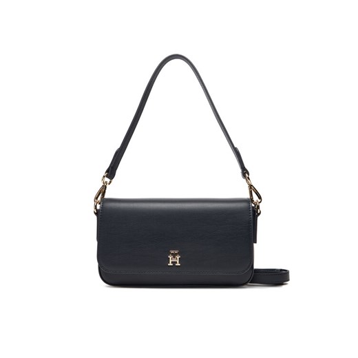Torebka Tommy Hilfiger Th Icon Conv AW0AW17677 Granatowy ze sklepu eobuwie.pl w kategorii Listonoszki - zdjęcie 185631824