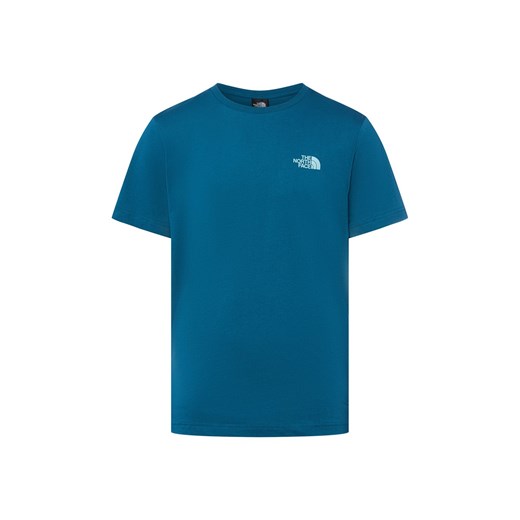 The North Face Koszulka męska Mężczyźni Bawełna petrol jednolity ze sklepu vangraaf w kategorii T-shirty męskie - zdjęcie 185633323