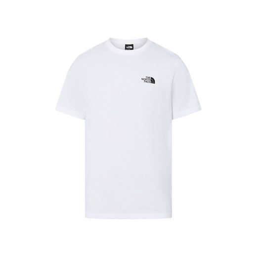The North Face Koszulka męska Mężczyźni Bawełna biały jednolity ze sklepu vangraaf w kategorii T-shirty męskie - zdjęcie 185633324