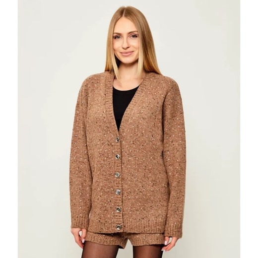 Pinko Wełniany kardigan MARCHE | Relaxed fit ze sklepu Gomez Fashion Store w kategorii Swetry damskie - zdjęcie 185633400