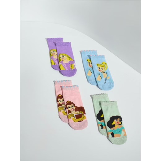 Sinsay - Skarpetki 4 pack Disney Princess - wielobarwny ze sklepu Sinsay w kategorii Skarpetki dziecięce - zdjęcie 185634010