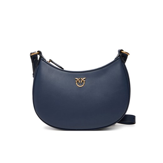 Torebka PINKO Half Moon Mini Fl Al 25-26 PLTT 102790 A0F1 Granatowy ze sklepu eobuwie.pl w kategorii Listonoszki - zdjęcie 185634041