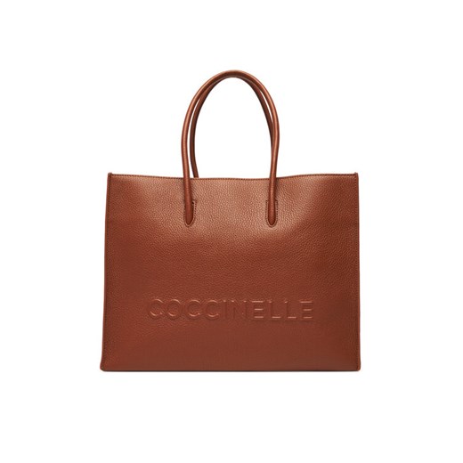Torebka Coccinelle QBB Coccinelle Myrttha Maxi E1 QBB 18 02 01 Brązowy ze sklepu eobuwie.pl w kategorii Torby Shopper bag - zdjęcie 185634110