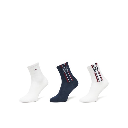 Zestaw 3 par wysokich skarpet dziecięcych Tommy Hilfiger 701236331 Granatowy ze sklepu eobuwie.pl w kategorii Skarpetki dziecięce - zdjęcie 185634133