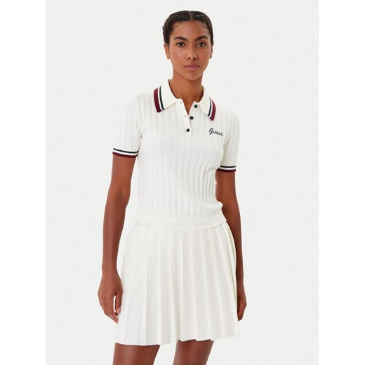 Guess Sweter V5BP04 Z1152 Biały Regular Fit ze sklepu MODIVO w kategorii Swetry damskie - zdjęcie 185634903