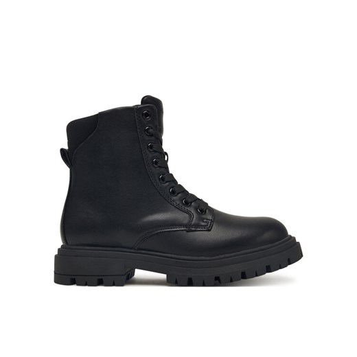 Calvin Klein Trapery Lace Up Bootie V3A5-83120-1464 D Czarny ze sklepu MODIVO w kategorii Buty zimowe dziecięce - zdjęcie 185634960