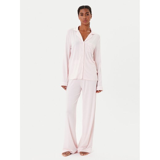Guess Piżama O4BX07 KCIN2 Różowy Regular Fit ze sklepu MODIVO w kategorii Piżamy damskie - zdjęcie 185635014