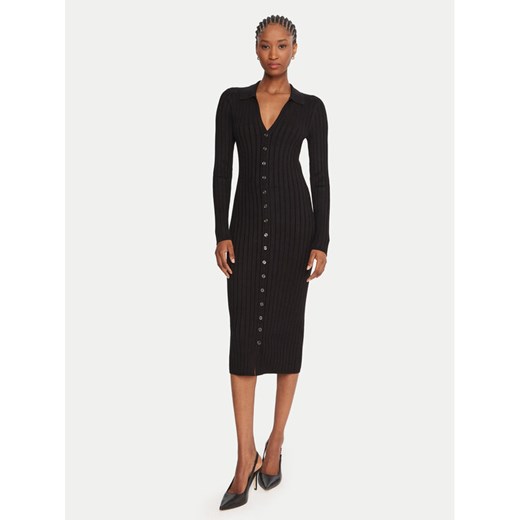 Guess Sukienka dzianinowa W5BK60 Z2YJ2 Czarny Slim Fit ze sklepu MODIVO w kategorii Sukienki - zdjęcie 185635021