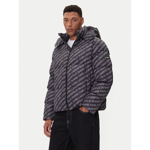 Karl Lagerfeld Jeans Kurtka zimowa A4M15062 Czarny Regular Fit ze sklepu MODIVO w kategorii Kurtki męskie - zdjęcie 185635042