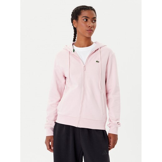 Lacoste Bluza SF5256 Różowy Regular Fit ze sklepu MODIVO w kategorii Bluzy damskie - zdjęcie 185635044