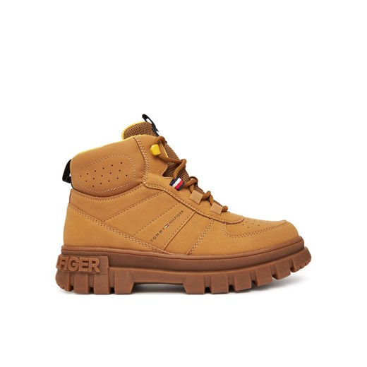 Tommy Hilfiger Trzewiki T3X5-34129-1696 D Brązowy ze sklepu MODIVO w kategorii Buty zimowe dziecięce - zdjęcie 185635063