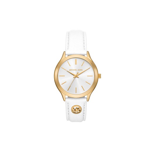 Michael Kors Zegarek Slim Runway MK7466 Biały ze sklepu MODIVO w kategorii Zegarki - zdjęcie 185635091