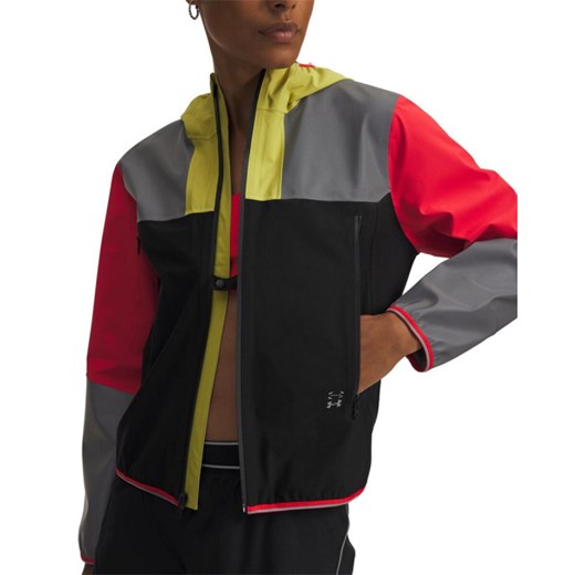 Damska kurtka do biegania Under Armour UA Halo Run Jacket - multikolor ze sklepu Sportstylestory.com w kategorii Kurtki damskie - zdjęcie 185637363