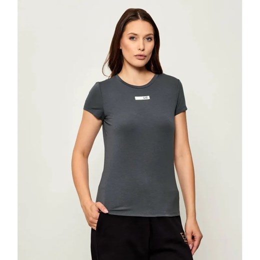 EA7 T-shirt | Slim Fit ze sklepu Gomez Fashion Store w kategorii Bluzki damskie - zdjęcie 185637503