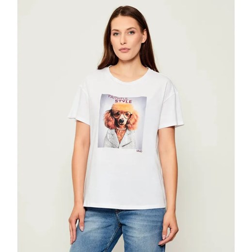 Liu Jo T-shirt | Regular Fit ze sklepu Gomez Fashion Store w kategorii Bluzki damskie - zdjęcie 185637520