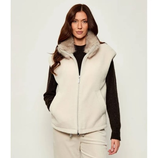 Marc Cain Kamizelka | Loose fit | z dodatkiem wełny ze sklepu Gomez Fashion Store w kategorii Kamizelki damskie - zdjęcie 185638181