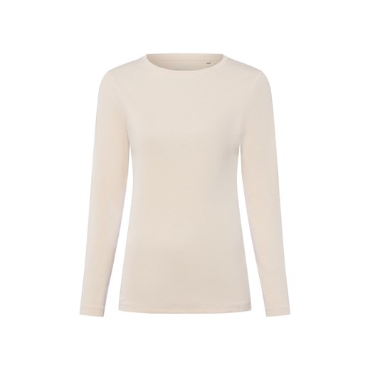 brookshire Damska koszulka z długim rękawem Kobiety Bawełna beżowy jednolity XXXL okazyjna cena vangraaf