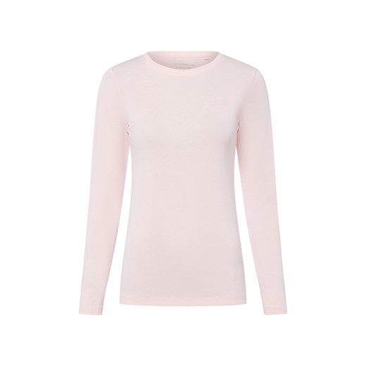 brookshire Damska koszulka z długim rękawem Kobiety Bawełna różowy jednolity ze sklepu vangraaf w kategorii Bluzki damskie - zdjęcie 185638344