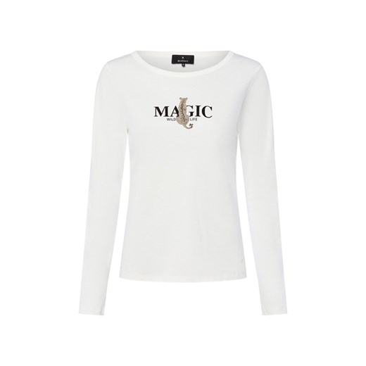 Monari Damska koszulka z długim rękawem Kobiety Bawełna écru nadruk ze sklepu vangraaf w kategorii Bluzki damskie - zdjęcie 185638352