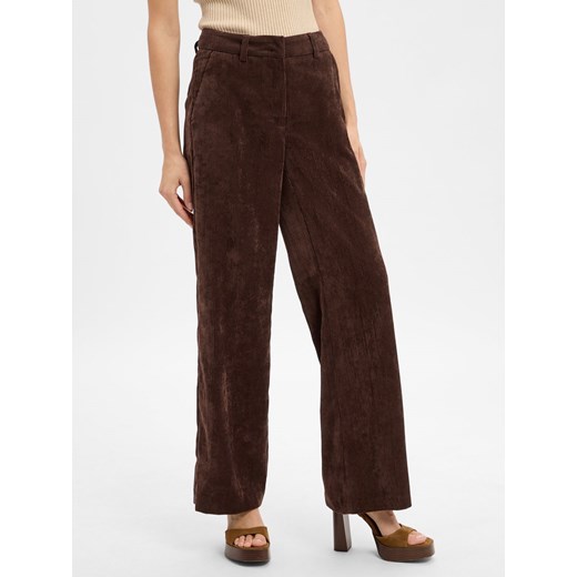 Cambio Spodnie Kobiety czekoladowy jednolity Cambio 40 vangraaf