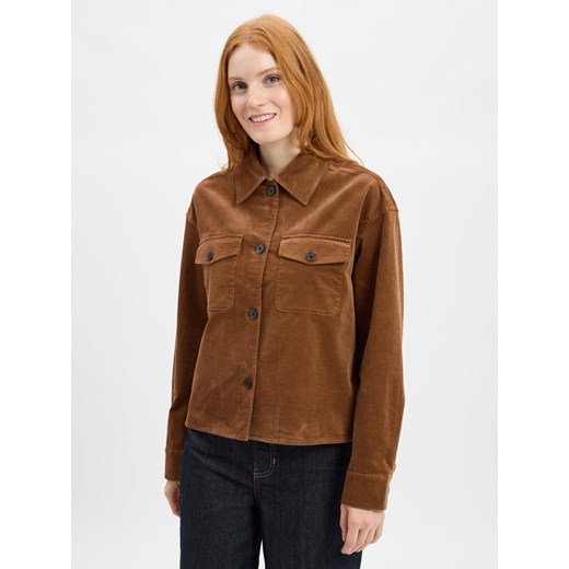 Marc O'Polo Damska kurtka sztruksowa Kobiety Bawełna koniakowy jednolity ze sklepu vangraaf w kategorii Kurtki damskie - zdjęcie 185638384