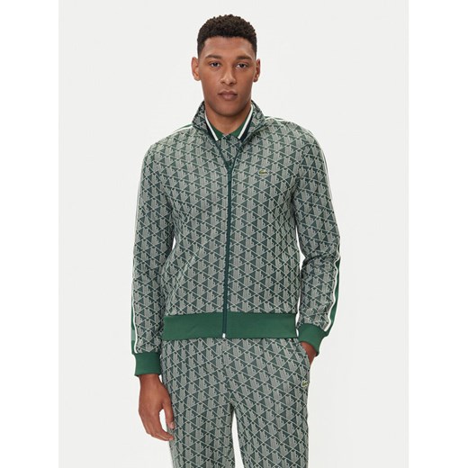 Lacoste Bluza SH1368 Zielony Regular Fit ze sklepu MODIVO w kategorii Bluzy męskie - zdjęcie 185638942