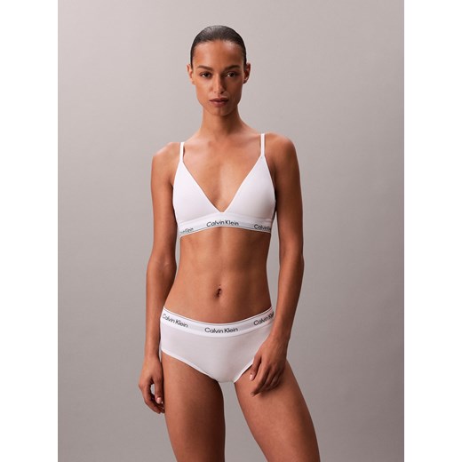Calvin Klein Biustonosz damski - usztywniany Kobiety Bawełna biały jednolity ze sklepu vangraaf w kategorii Biustonosze - zdjęcie 185639550