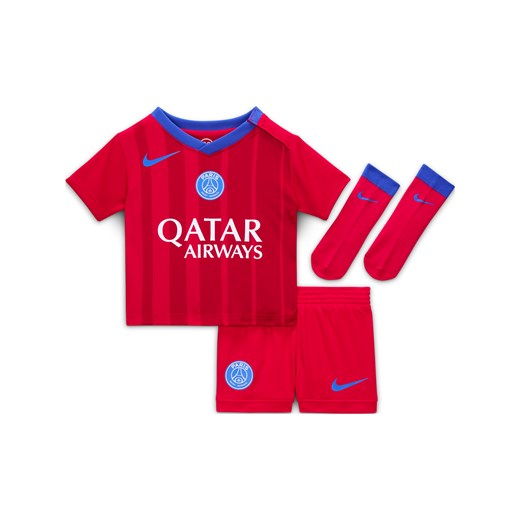 Trzyczęściowy strój piłkarski dla niemowląt i maluchów Nike Total 90 Paris Saint-Germain Stadium 2025/26 (wersja trzecia) – replika - Czerwony ze sklepu Nike poland w kategorii Odzież dla niemowląt - zdjęcie 185641703