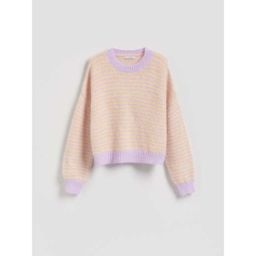 Reserved - Sweter w paski - wielobarwny ze sklepu Reserved w kategorii Swetry damskie - zdjęcie 185642522