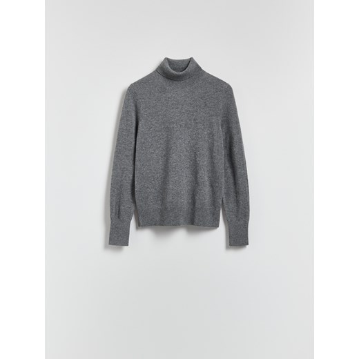 Reserved - Wełniany golf z dodatkiem kaszmiru - ciemnoszary Reserved S Reserved