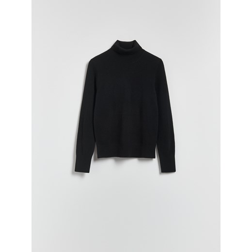 Reserved - Wełniany golf z dodatkiem kaszmiru - czarny Reserved S Reserved