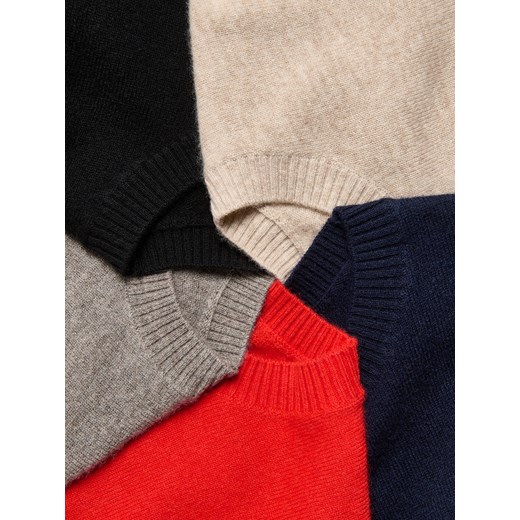 Reserved - Wełniany sweter z dodatkiem kaszmiru - czarny Reserved XS Reserved