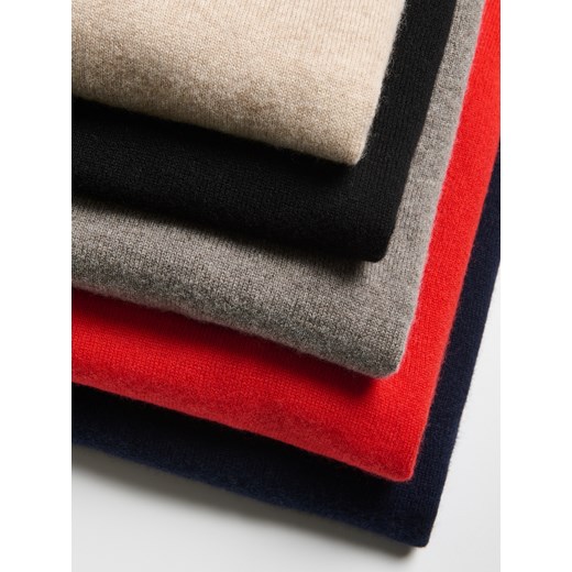 Reserved - Wełniany sweter z dodatkiem kaszmiru - czarny Reserved S Reserved