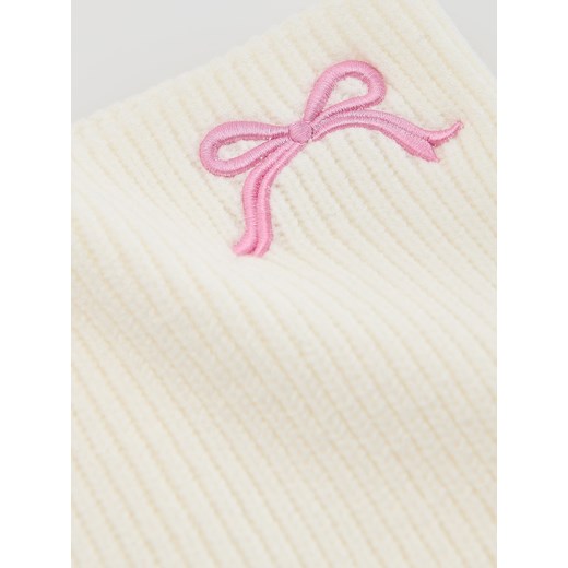 Reserved - Komin z haftem - złamana biel Reserved ONE SIZE Reserved