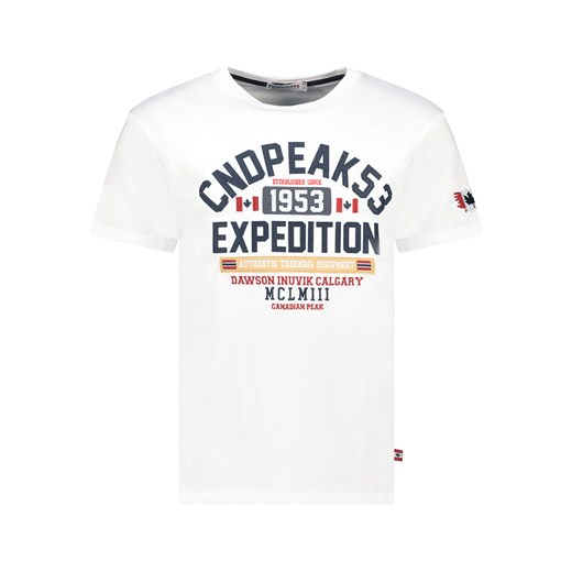 Canadian Peak Koszulka &quot;Jermaniteak&quot; w kolorze białym ze sklepu Limango Polska w kategorii T-shirty męskie - zdjęcie 185645270