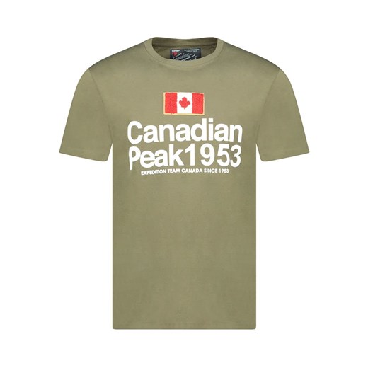 Canadian Peak Koszulka &quot;Jackeak&quot; w kolorze khaki ze sklepu Limango Polska w kategorii T-shirty męskie - zdjęcie 185645282