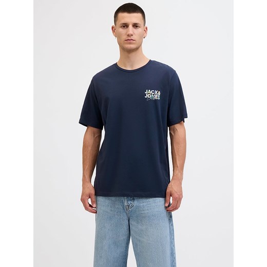 Jack &amp; Jones Koszulka &quot;Jjgeplas&quot; w kolorze granatowym ze sklepu Limango Polska w kategorii T-shirty męskie - zdjęcie 185645513