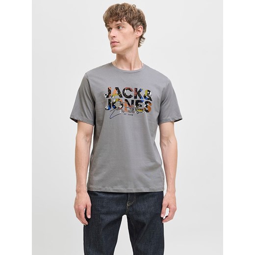 Jack &amp; Jones Koszulka &quot;Jjgeplas&quot; w kolorze szarym ze sklepu Limango Polska w kategorii T-shirty męskie - zdjęcie 185645520