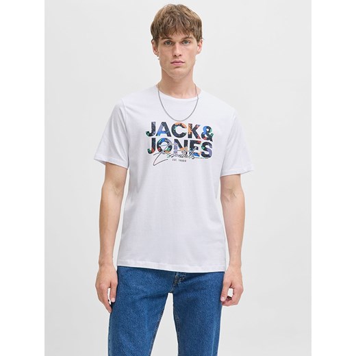 Jack &amp; Jones Koszulka &quot;Jjgeplas&quot; w kolorze białym ze sklepu Limango Polska w kategorii T-shirty męskie - zdjęcie 185645534