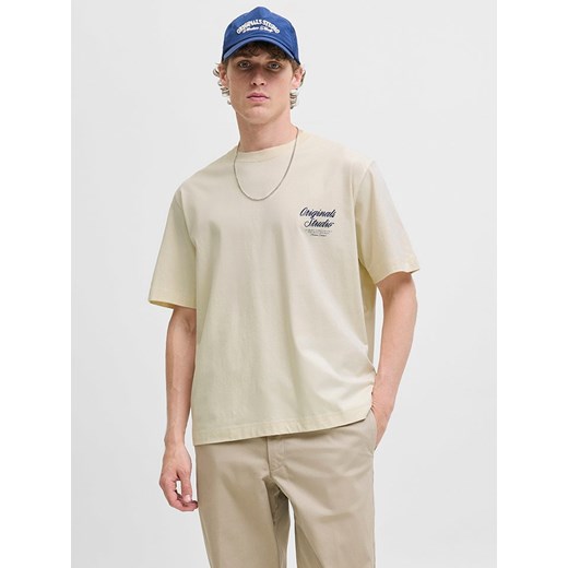 Jack &amp; Jones Koszulka &quot;Jormorrebro&quot; w kolorze beżowym ze sklepu Limango Polska w kategorii T-shirty męskie - zdjęcie 185645563