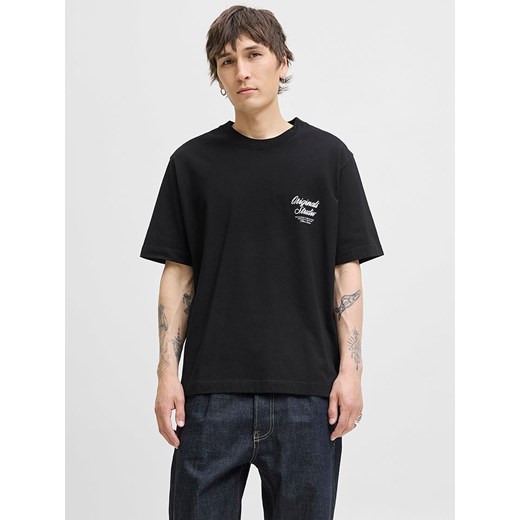 Jack &amp; Jones Koszulka &quot;Jormorrebro&quot; w kolorze czarnym ze sklepu Limango Polska w kategorii T-shirty męskie - zdjęcie 185645571