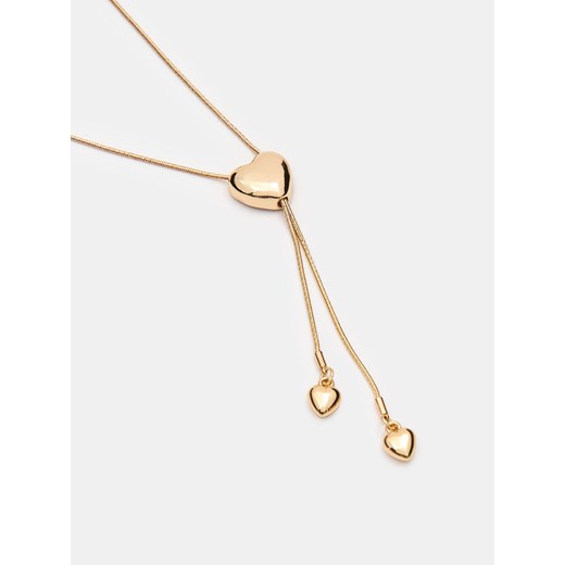 Sinsay - Naszyjnik z sercem - złoty Sinsay One Size Sinsay