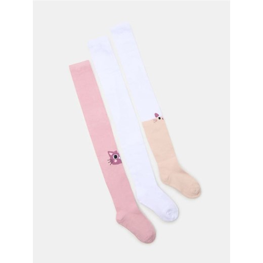 Sinsay - Rajstopy 3 pack - wielobarwny ze sklepu Sinsay w kategorii Rajstopy dziecięce - zdjęcie 185648344