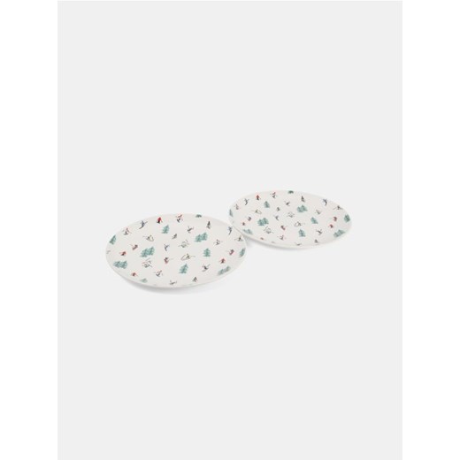 Sinsay - Talerze 2 pack - biały ze sklepu Sinsay w kategorii Dom - zdjęcie 185648420