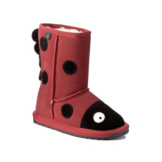 EMU Australia Śniegowce Lady Bird K10111 Czerwony ze sklepu MODIVO w kategorii Buty zimowe dziecięce - zdjęcie 185649083