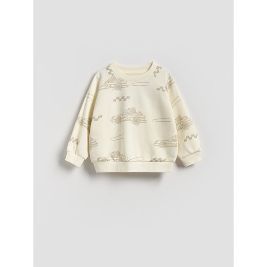 Reserved - Bluza z nadrukiem - złamana biel ze sklepu Reserved w kategorii Bluzy dziewczęce - zdjęcie 185649500